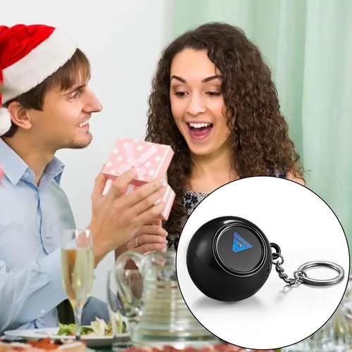 Vista 5 de YOXIER Magic Eight Ball, 8 Ball Retro Edition - Bola de adivinación con respuestas flotantes, juguete novedoso divertido regalo mágico 8 bolas