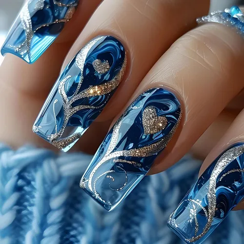 Vista 14 de MISUD Uñas a presión – Uñas cuadradas largas con pegamento rosa y negro, acrílico Y2K diseño de dijes de 24 piezas