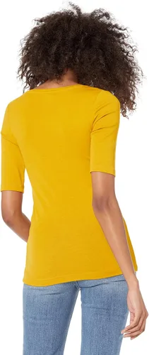 Vista 2 de Tienda Essentials - Camiseta de manga corta y cuello cuadrado para mujer