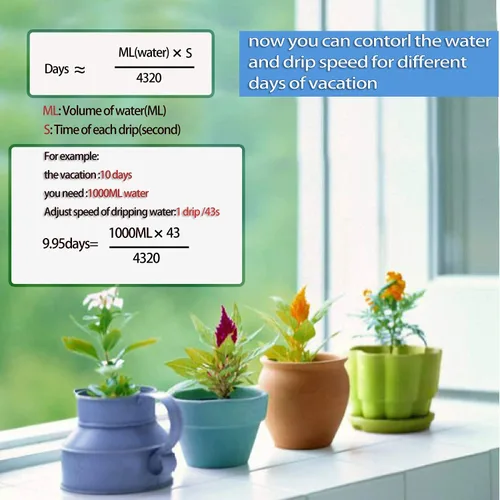 Vista 5 de LABOTA Paquete de 24 picos de riego automático para plantas, agua automática para plantas al aire libre, dispositivos de inserción con interruptor