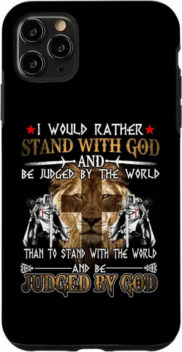Vista 13 de I Would Rather Stand with God Knight Templar Case for iPhone 17
