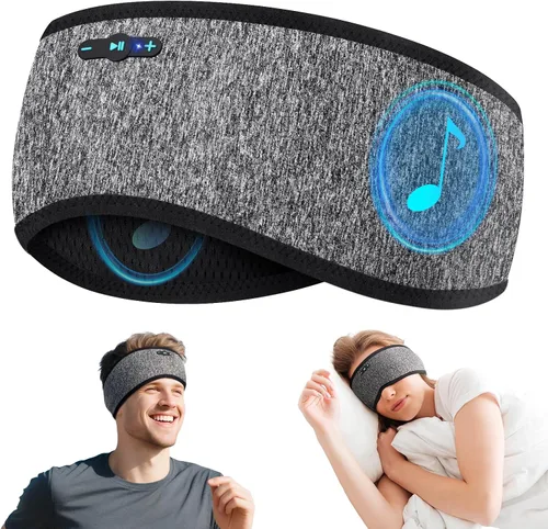 Vista 11 de Sleep Headphones Bluetooth 6.0 Diadema para dormir de lado Negro