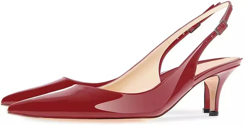 Vista 4 de Axellion Sandalias para mujer, tacón de gatito, zapatos puntiagudos, sandalias sin cordones para vestir
