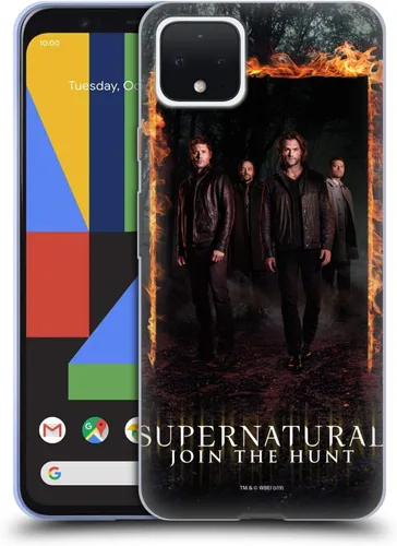 Vista 97 de Head Case Designs Supernatural Sam, Dean & Castiel Key Art - Funda de gel con licencia oficial [protección de grado militar] compatible con Google