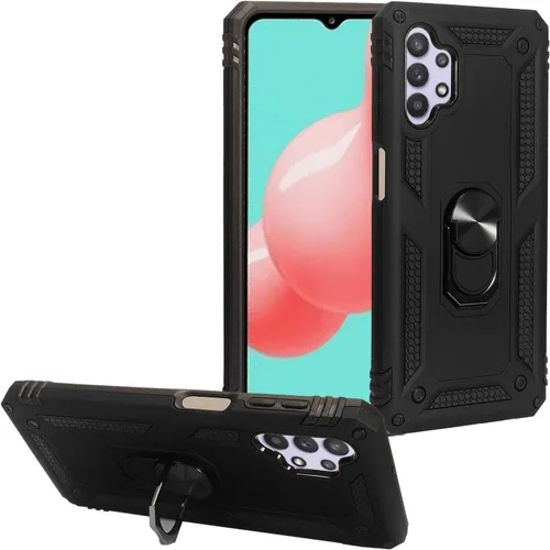 Vista 15 de Para Samsung Galaxy A32 5G (SM-A326) - Funda de goma para teléfono - AH2 Azul Marino