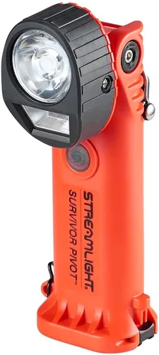 Vista 10 de Streamlight 91802 Survivor Pivot - Linterna de ángulo recto de 325 lúmenes, color naranja 325 lumens; 34,000 candela peak beam; runs up to 3.75