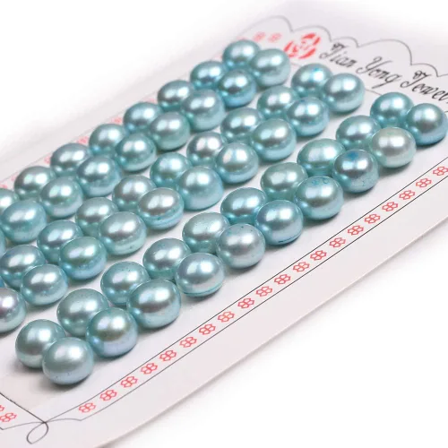 Vista 7 de 16 pares de perlas cultivadas de agua dulce de grado AAA para hacer aretes de joyería (negro)