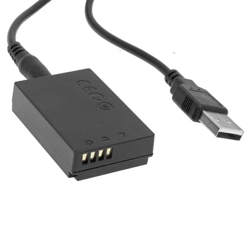 Vista 5 de Reemplazo de batería USB a DUMMY para CANON LP-E12 40" Cable adaptador