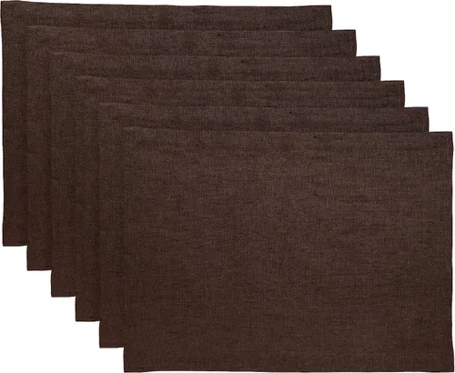 Vista 17 de Solino Home Athena - Juego de 4 manteles individuales cuadrados de lino natural claro de 14 x 14 pulgadas, manteles individuales 100 % lino puro