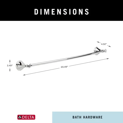 Vista 6 de Delta Faucet Cassidy Barra para toallas doble de 24 pulgadas, 79730