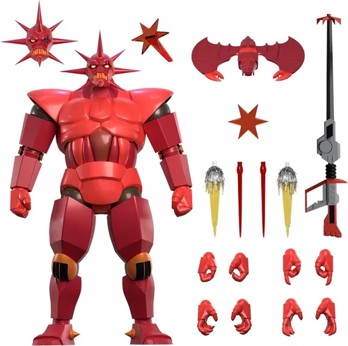 Vista 9 de Super7 ¡ULTIMATES! SilverHawks Buzz-Saw - Figura de acción SilverHawks de 8 pulgadas con accesorios, coleccionables clásicos de dibujos animados