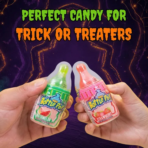Vista 5 de Baby Bottle Pop - Piruletas con polvo de inmersión en sabores surtidos, 18 piezas, 1.1 onzas