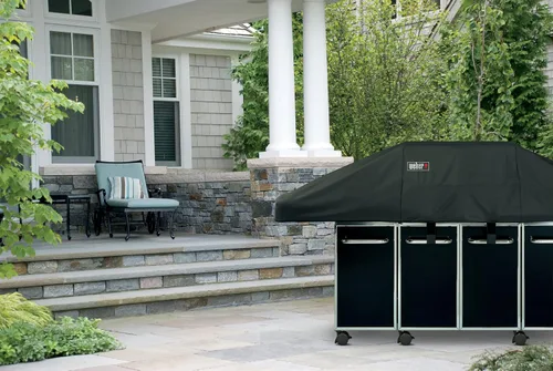 Vista 2 de Weber 7549 - Cubierta premium, se adapta a parrilla Genesis con gabinetes de isla
