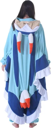 Vista 6 de DELEY Adults Unisex Onesie Halloween Costumes Animal Cosplay Pajamas Warm Sleepwear Homewear