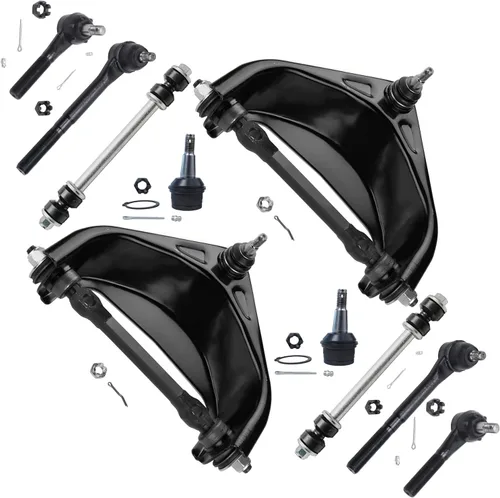 Vista 19 de Detroit Axle - Kit de suspensión delantera de 10 piezas para Jeep 2002-2004