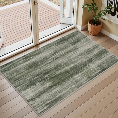 Vista 12 de PADOOR Alfombra moderna abstracta para entrada, alfombra lavable de 2 x 3 pulgadas, antideslizante, ultra suave, de pelo bajo, para puerta
