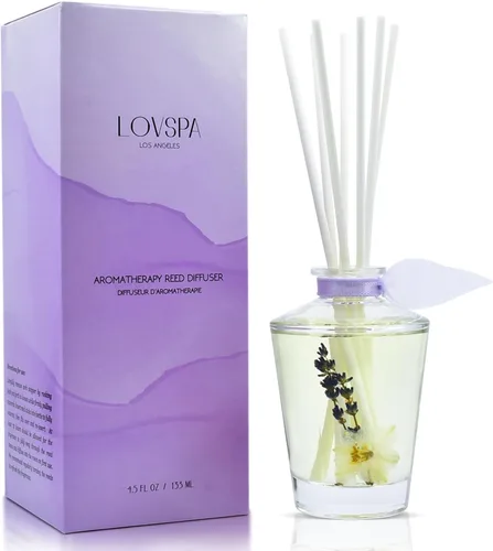 Vista 26 de Juego de difusor de varillas y varillas perfumadas de aloe y lino, lino limpio, flores blancas, cítricos y aloe húmedo, difusor de aroma fresco