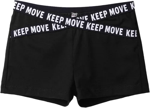 Vista 3 de Haitryli Pantalones cortos de ciclismo para niña, pantalones cortos para fitness, correr, deporte, pantalones cortos para correr y bailar