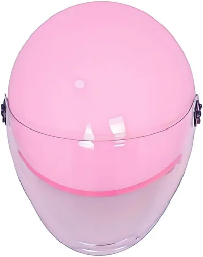 Vista 5 de Casco de motocicleta eléctrico retro para niños y jóvenes 3/4 medio, lindo casco de media cara abierto para niños, aprobado por DOT, casco