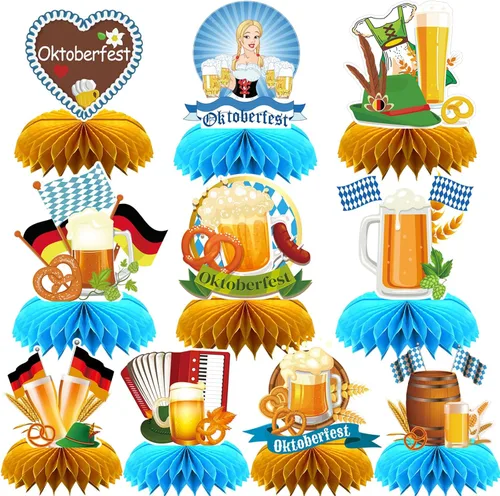 Vista 21 de 10 piezas de centros de mesa de panal de abeja de San Valentín para la mesa, decoraciones de San Valentín, centro de mesa de panal, centros de mesa
