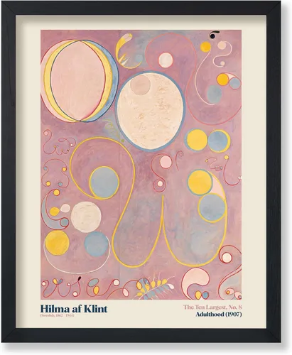 Vista 34 de Poster Master Póster de ilustración vintage, impresión retro moderna, los diez más grandes n.º 1, infancia, flor, abstracto, regalo para artista