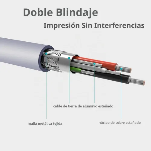 Vista 6 de Qjin - Cable de impresora USB 2.0 para HP DeskJet 2755e, 2855e, 4155e, 4255e, 3755, 3772, 2955, 2755, 2752, 10 pies