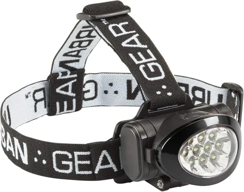 Vista 6 de Urban Gear - Linterna frontal LED súper brillante para correr, acampar, senderismo, escalada, pesca, caza, trotar, 10 lúmenes para adultos y niños