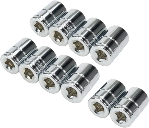 Vista 7 de Zócalo poco profundo de 1/4 pulgadas de 0.197 in 6 puntos -10 piezas