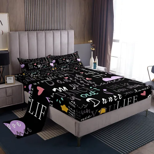 Vista 19 de Feelyou Juego de sábanas para niños con diseño de aguacate, ropa de cama bonita con frutas para niños y niñas, 1 sábana encimera y 1 sábana bajera