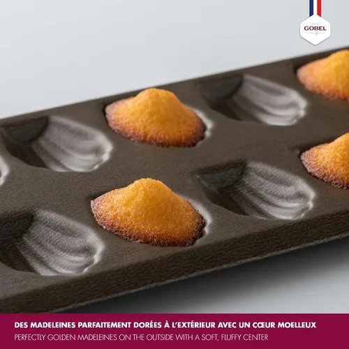 Vista 2 de Gobel - Non-Stick 20 Small Madeleines Baking Sheet - 15.6 in x 4.9 in x 0.5 in - Made in France