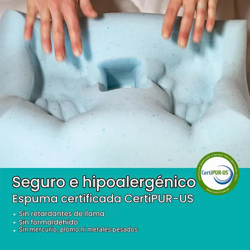 Vista 6 de BLISSBURY Mini Almohada para Oreja Almohada para Perforación de Oreja para Dormir de Lado Almohada CNH Amigable para Viajes con Agujero para Gris