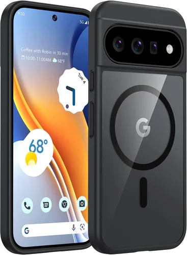 Vista 8 de TAURI - Funda para Google Pixel 9 Pro/9, compatible con Magsafe, color negro
