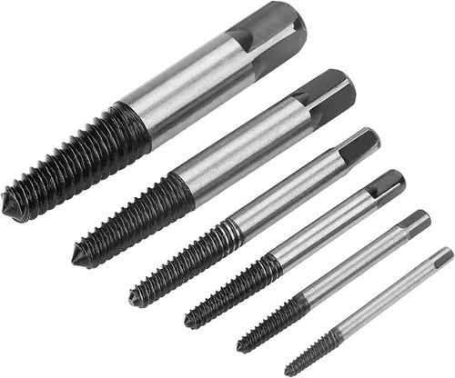 Vista 5 de R'deer - Juego de extractor de tornillos de cabeza rota de R'deer dañado, kit extractor de grifos pelados (1/8"-7/16") para pernos redondeados