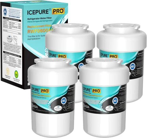 Vista 14 de ICEPURE Alkaline RWF0600A-AL Filtro de agua para refrigerador, reemplazo para GE MWF, MWFA, MWFINT, MWFP, GWF, 46-9991, Kenmore® 9991, WFC1201