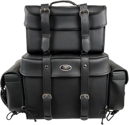 Vista 4 de Milwaukee Performance SH65001 Paquete Touring de PVC grande de cuatro piezas negro con bolsa de barril