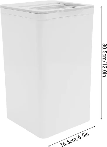 Vista 8 de POCREATION Bote de basura con sensor de movimiento sin contacto, cubo de basura eléctrico con sensor de patada automático de 9L con tapa