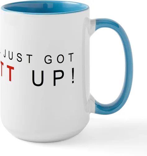 Vista 12 de CafePress Litt UP Tugs - Taza de café grande de 15 onzas, color blanco