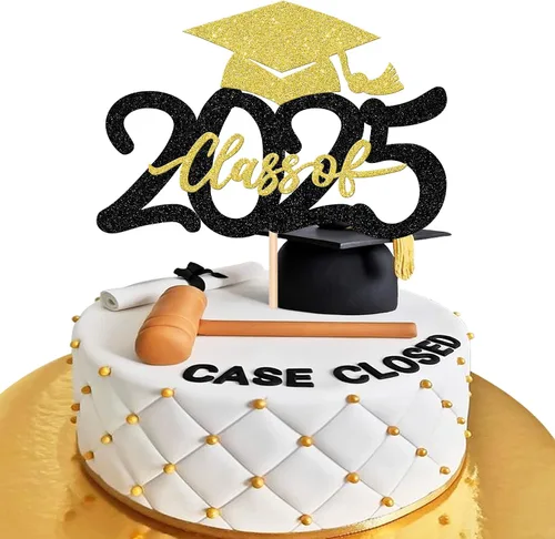 Vista 10 de 24 piezas 2026 temáticas de graduación 2026 decoraciones para cupcakes con purpurina clase de 2026 Diploma Congrats 2026 Tapa de graduación