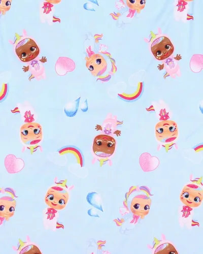 Vista 4 de INTIMO Cry Babies Magic Tears - Conjunto de pijama para niñas pequeñas, camisa y pantalones cortos