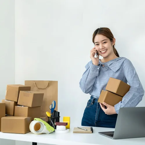 Vista 6 de Cajas de embalaje corrugadas para correo y envío - paquete de 25 (6 x 4 x 4 pulgadas / paquete de 25)