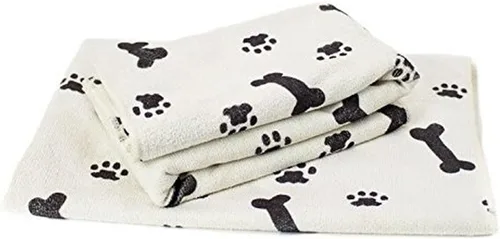 Vista 5 de Paño para mascota de microfibra, paquete de 5, (tamaño: 16 x 16 pulgadas), toallas de limpieza absorbentes Soft Terry