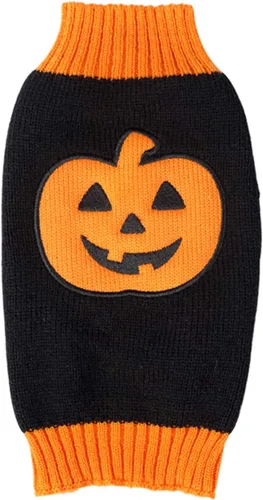 Vista 7 de Suéter con calabazas para perros BOBIBI, día festivo Halloween, ropa para mascotas, m