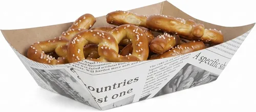 Vista 70 de Restaurantware -Bio Tek - Bandejas de alimentos de 2 onzas, 400 bandejas de papel desechables para alimentos, resistentes, a prueba de grasa, botes