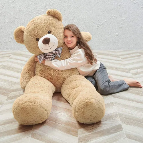Vista 25 de MaoGoLan Oso de Peluche Teddy Gigante, Animal de Peluche Grande de Tamaño Real, 5 Pies, Suave y Esponjoso Gran Regalo de Oso Teddy para Baby Shower