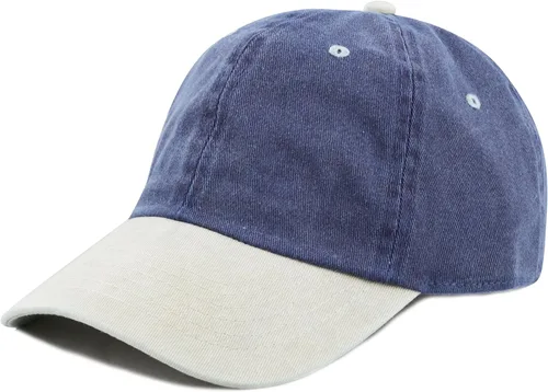 Vista 27 de The Hat Depot 100% algodón pigmento teñido de perfil bajo sombrero de papá seis panel casquillo 1. Negro.