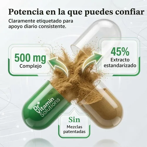 Vista 3 de Saw Palmetto para hombres 500 mg Suplemento de próstata, extracto del 45%