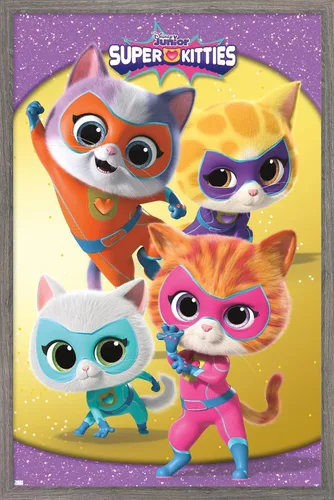Vista 9 de Disney Junior Super Kitties - Póster de pared grupal, 34 pulgadas de largo x 22.4 pulgadas de ancho, versión premium sin marco