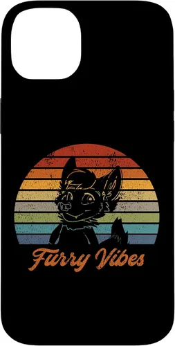 Vista 15 de iPhone 13 Pro Max Retro Furry Fandom Furry Vibes - Lindo estuche de traje OwO