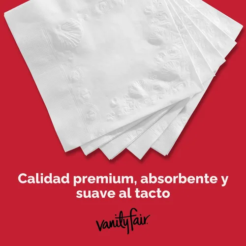 Vista 5 de Vanity Fair Everyday Servilletas, 100 Count Servilletas de papel