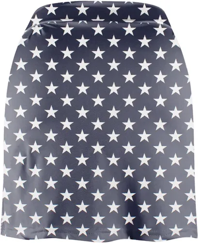 Vista 5 de Falda corta plisada con estampado de leopardo y lunares para mujer, informal, para correr, yoga, tenis